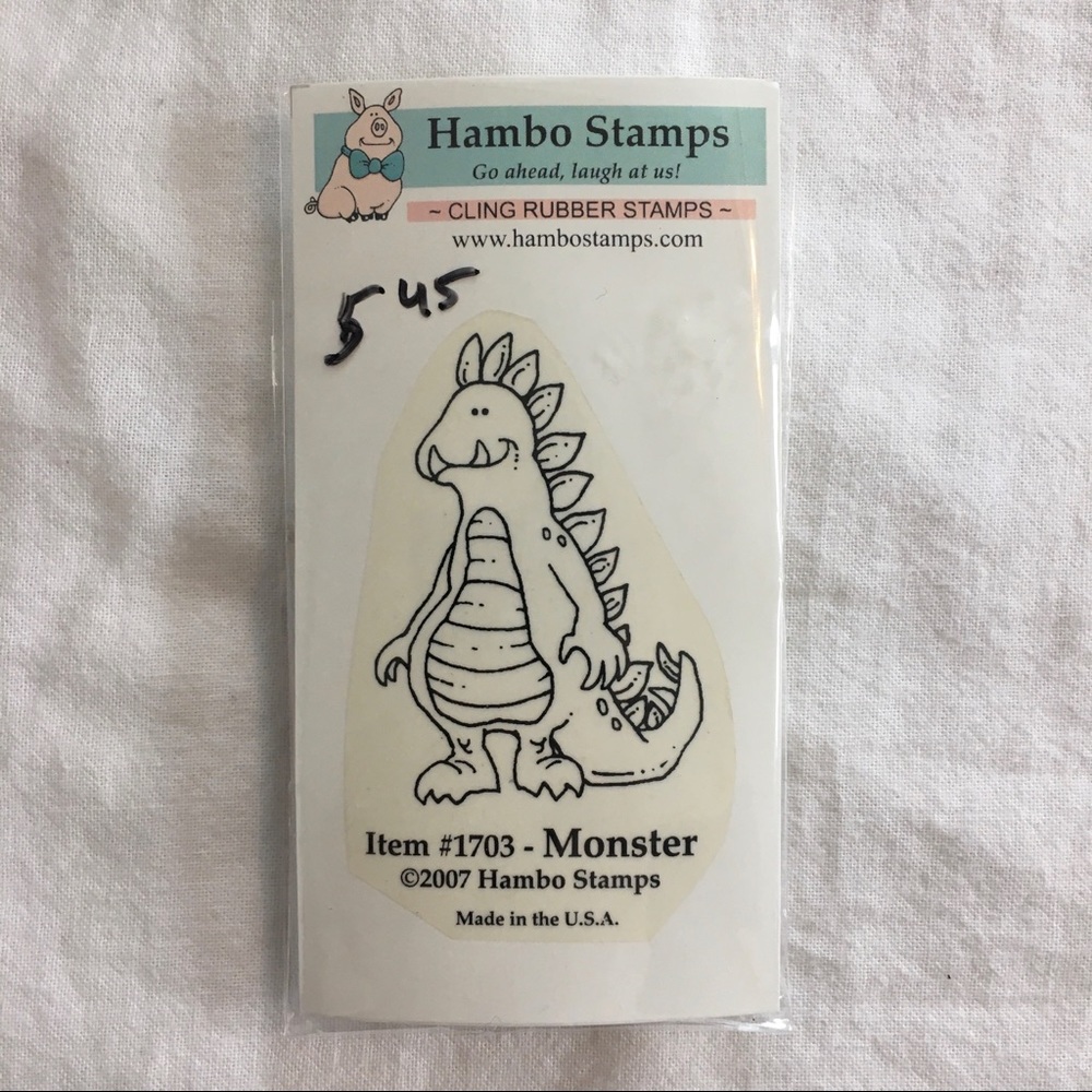 Cling Mounted Monster Stamp from Hambo Stamps
